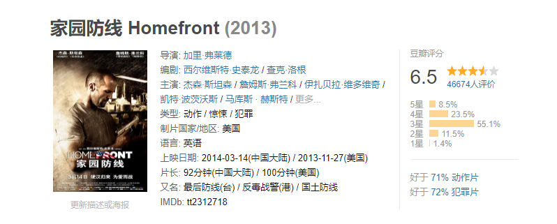 动作片《家园防线 Homefront》电影解说文案 解说素材 影评插图