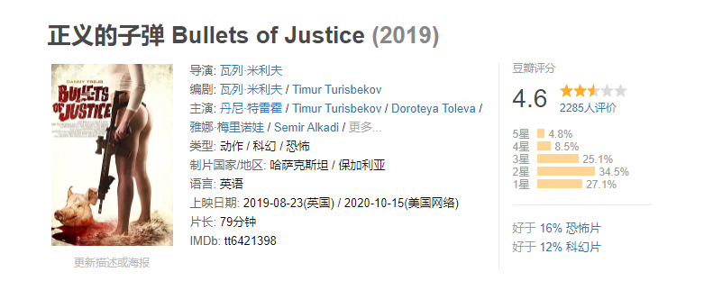 恐怖片《正义的子弹 Bullets of Justice》电影解说文案 解说素材 影评插图