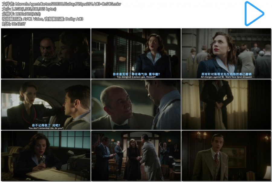 [特工卡特(第一季)]Marvels.Agent.Carter.BluRay.720p.x264.AC3-CnSCG[中英字幕]插图2